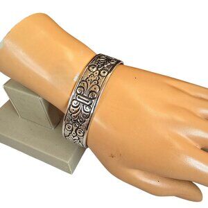 Women's Trendy Silver Plated Designed Cuff Bracelet